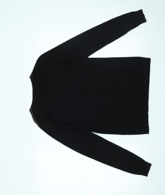 Tahari Womens Black Basic Blouse Size S