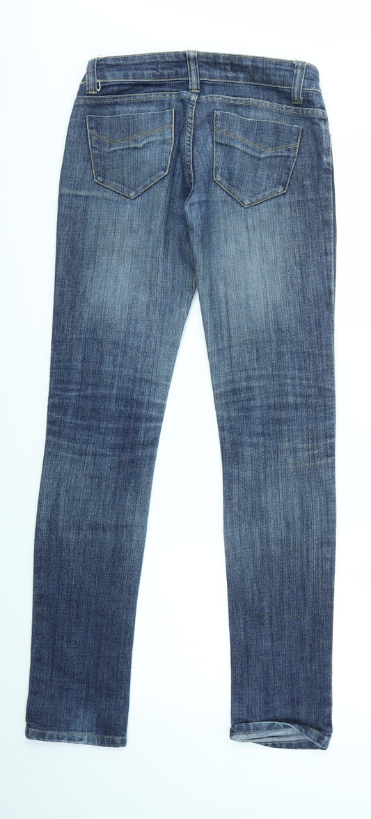 Preworn Womens Blue Skinny Jeans Size 8 L31 in