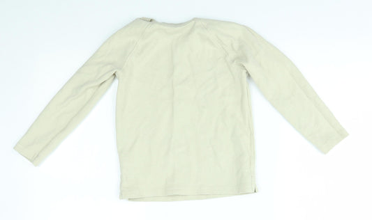 George Boys Beige Pullover Jumper Size 5-6 Years