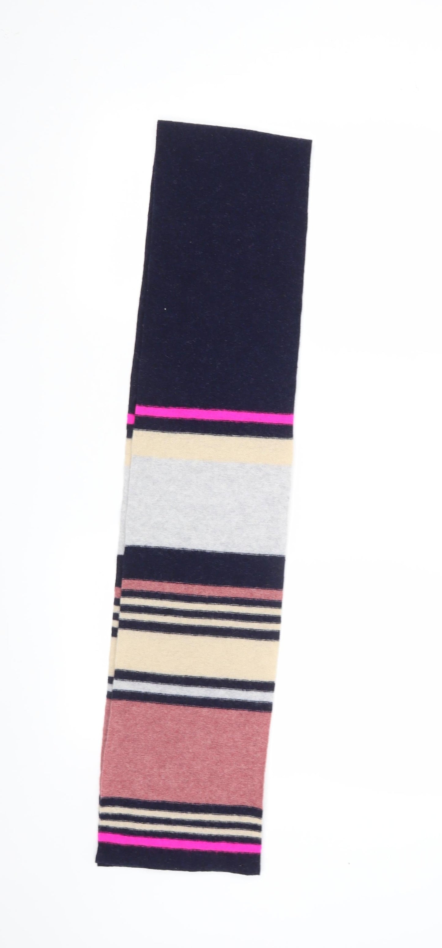 Preworn Womens Multicoloured Striped Knit Scarf