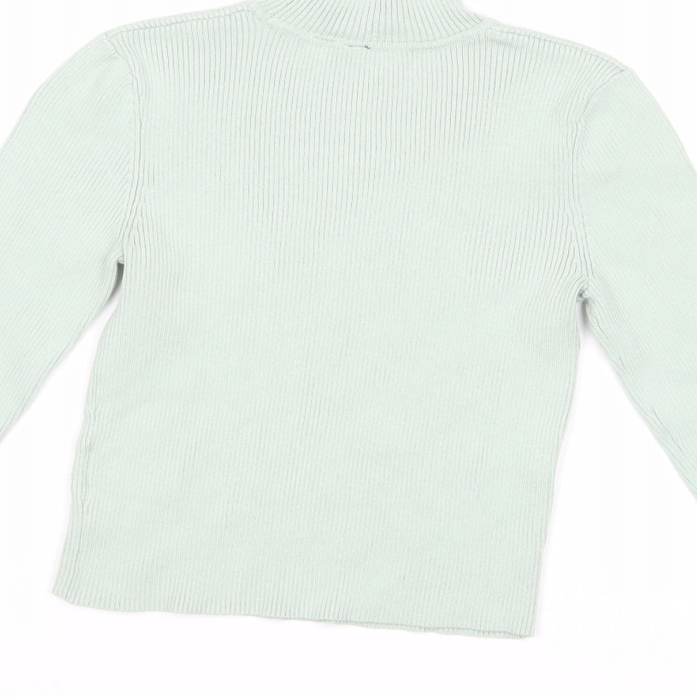 H&M Womens Green Pullover Jumper Size S