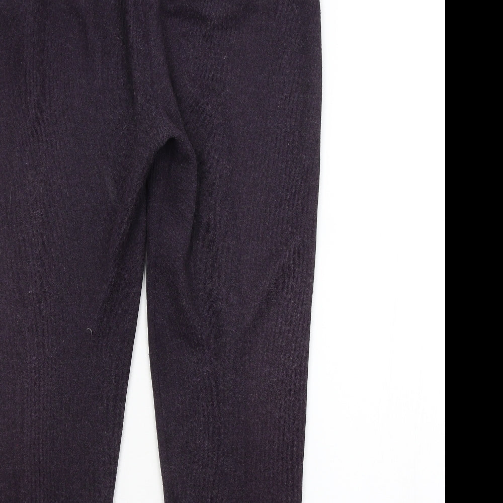 Anne Brooks Womens Purple Sweatpants Trousers Size M L24 in
