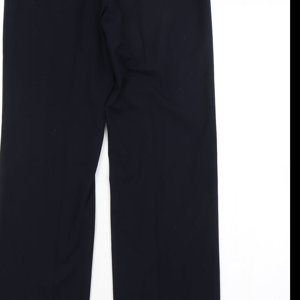 M&S Womens Blue Trousers Size 10 L29 in