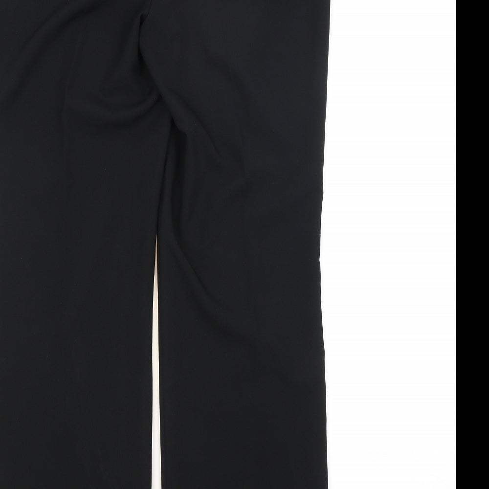 BHS Womens Black Trousers Size 10 L30 in
