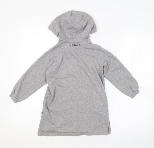 THE BRAND Boys Grey Pullover Hoodie Size 4-5 Years