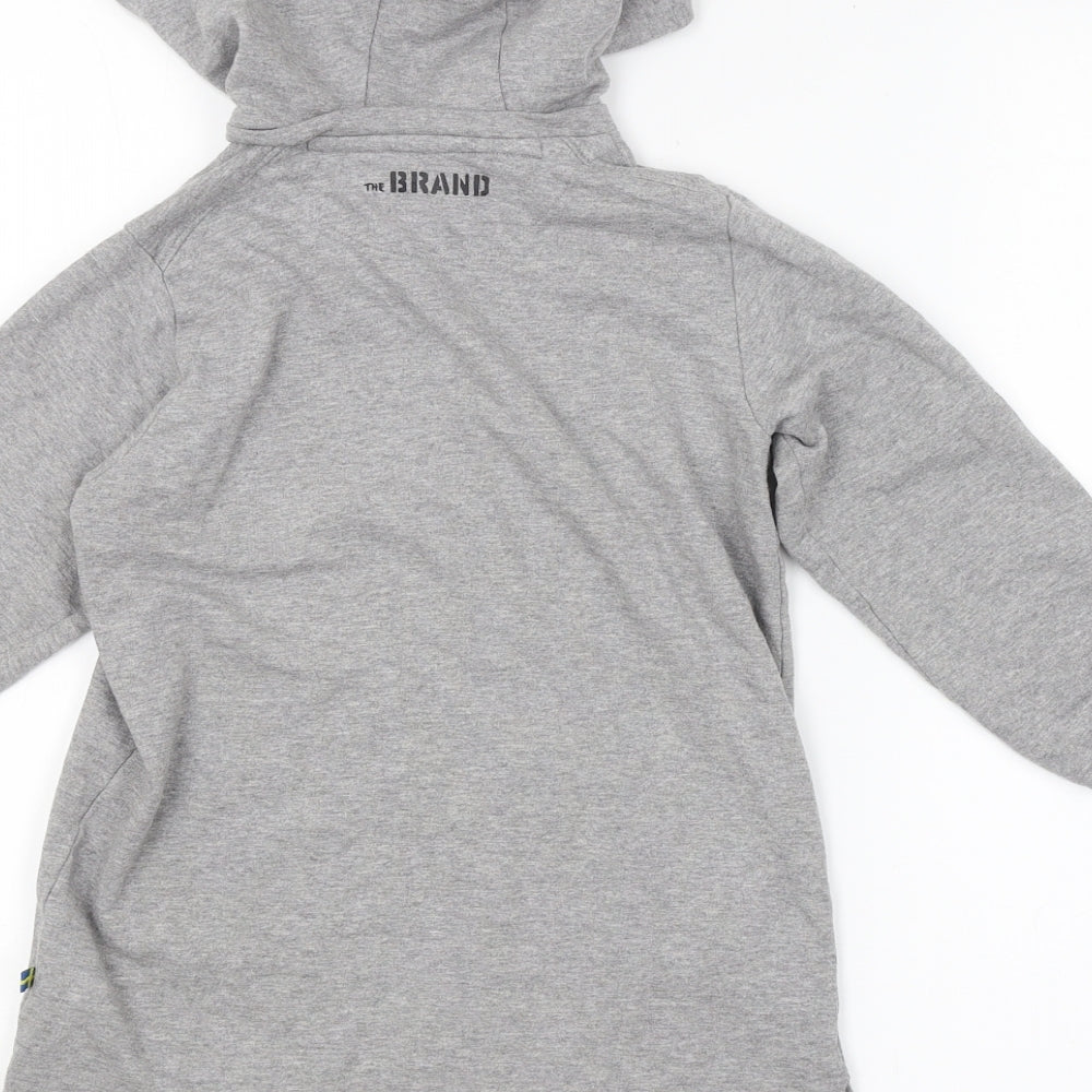 THE BRAND Boys Grey Pullover Hoodie Size 4-5 Years
