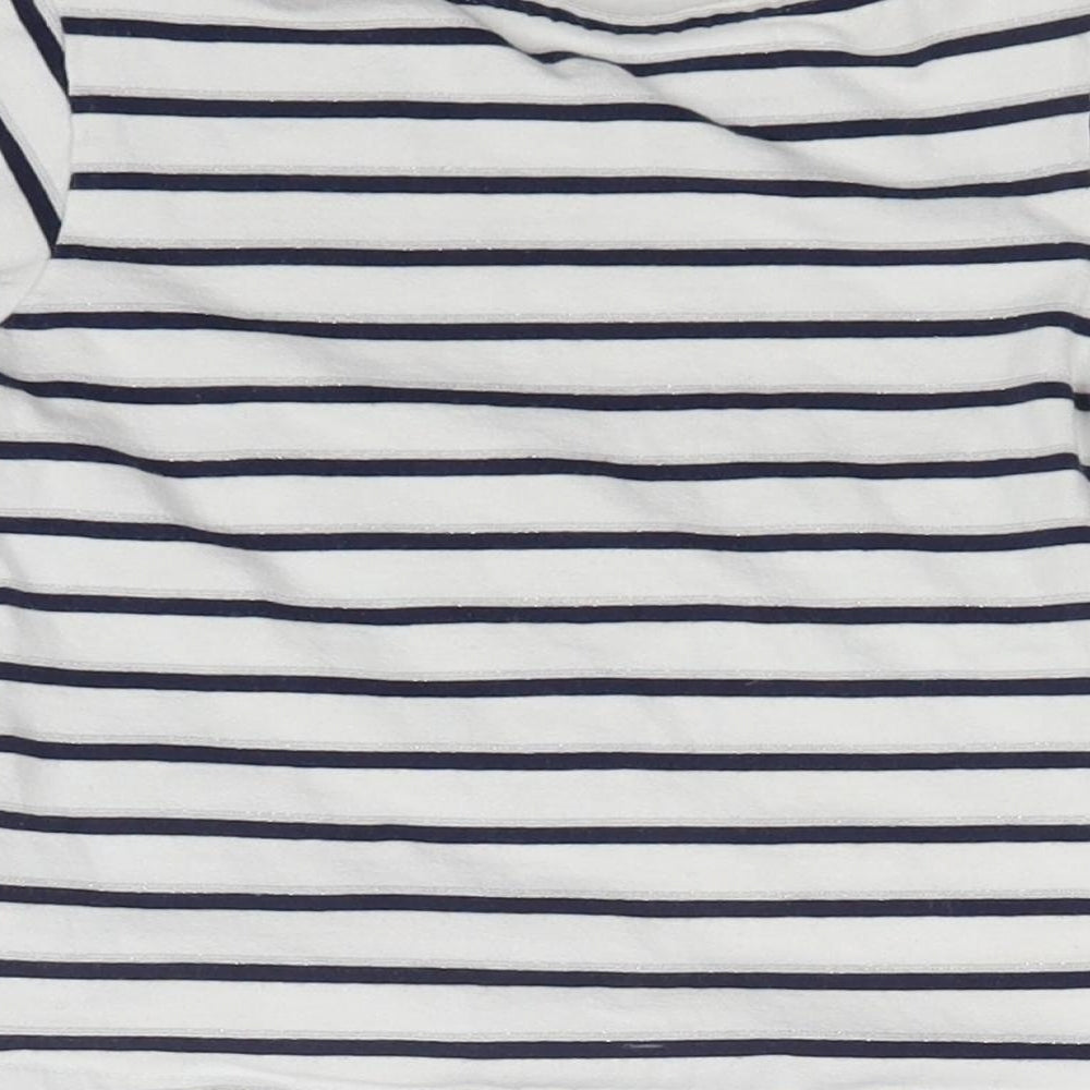 Mini Club Girls Multicoloured Striped Basic T-Shirt Size 2-3 Years