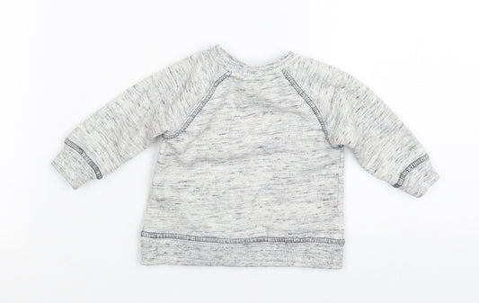 F&F Boys Grey Pullover Jumper Size 0-3 Months
