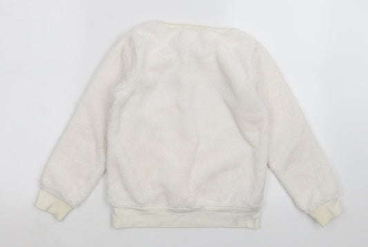 NEXT Girls White Top Pyjama Top Size 9 Years