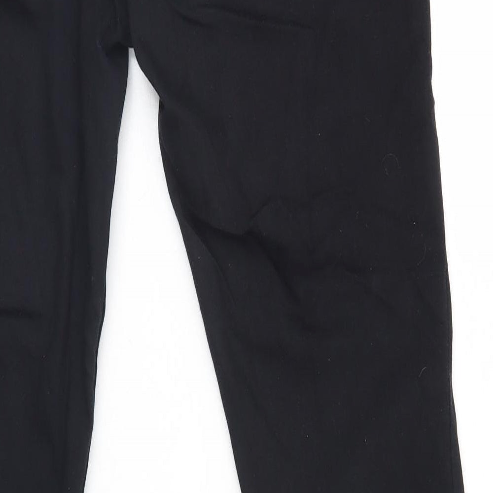 Mama Womens Black Trousers Size 10 L28.5 in