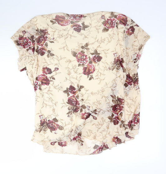 Must Womens Multicoloured Floral Basic Blouse Size 3XL