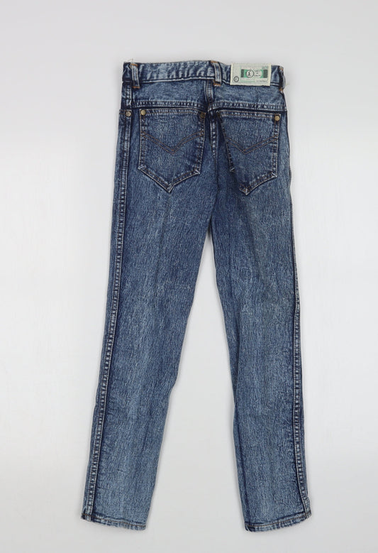 Preworn Womens Blue Denim Straight Jeans Size 23 in L24 in