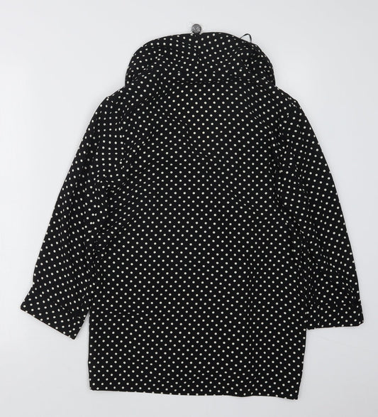 F&F Womens Black Polka Dot Jacket Size 8