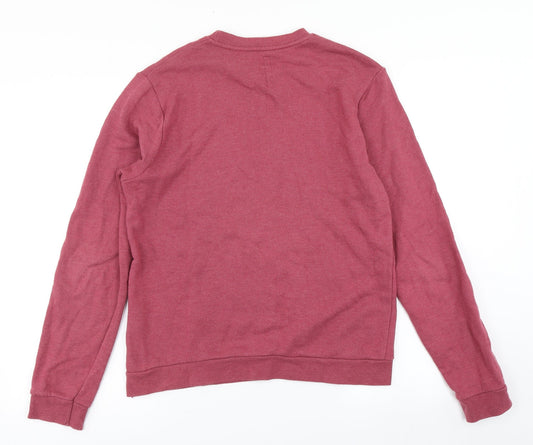 Crafted Mens Red Pullover Sweatshirt Size S