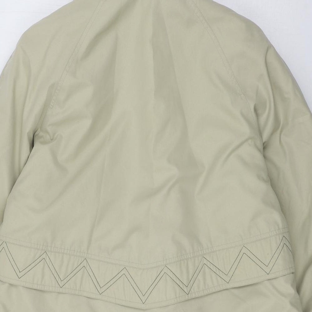 Jessica Reid Womens Beige Parka Coat Size 14
