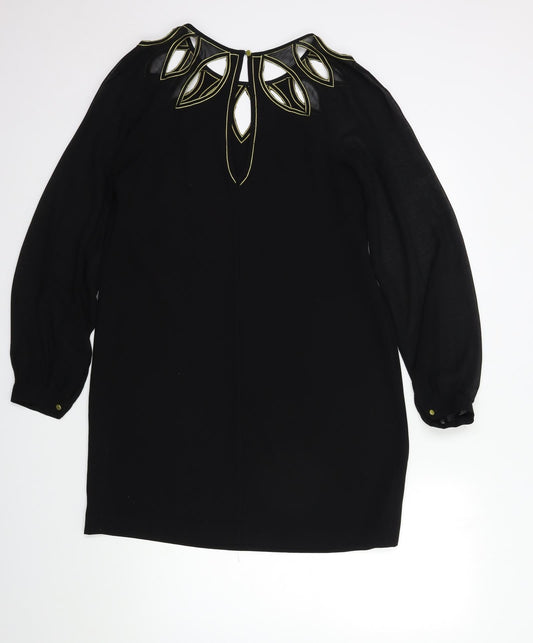 Warehouse Womens Black A-Line Size 12