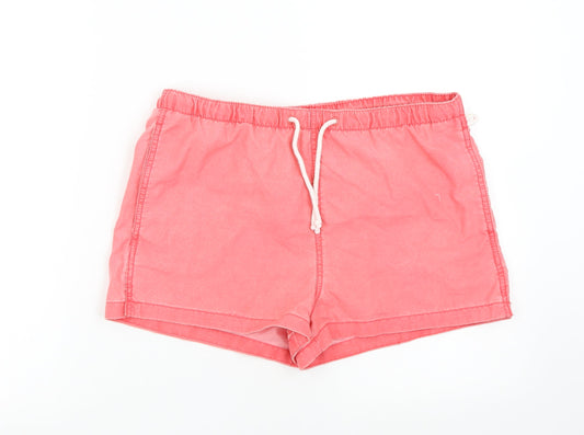 H&M Womens Pink Utility Shorts Size S