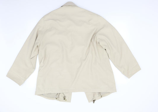 Telemac Womens Beige Jacket Size L