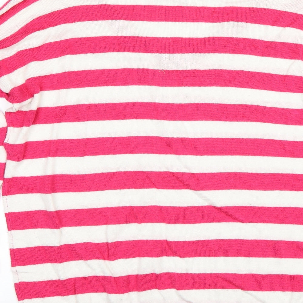 Atmosphere Womens Pink Striped Pullover Jumper Size 14