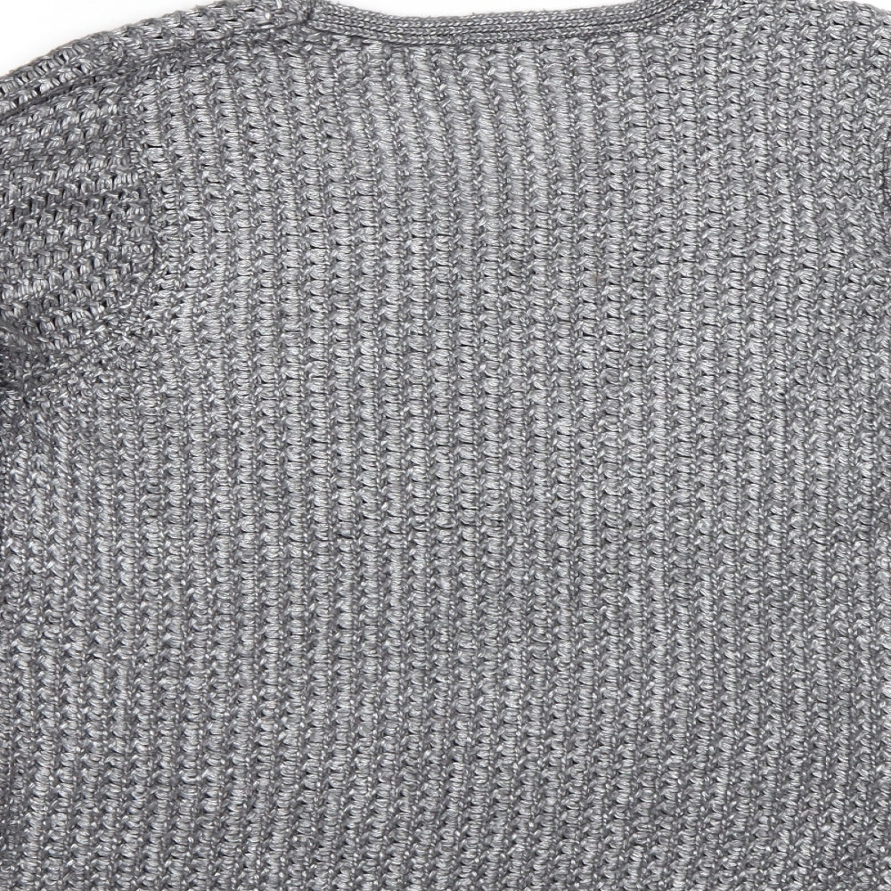 George Womens Silver Pullover Jumper Size M