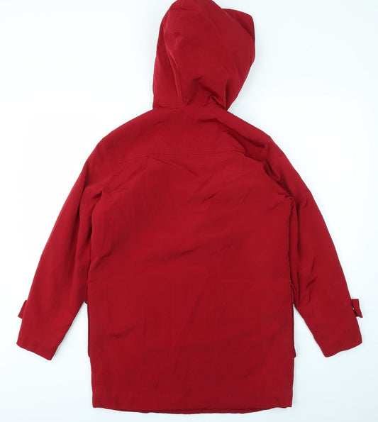 LIZCLABORNE Womens Red Jacket Coat Size XS