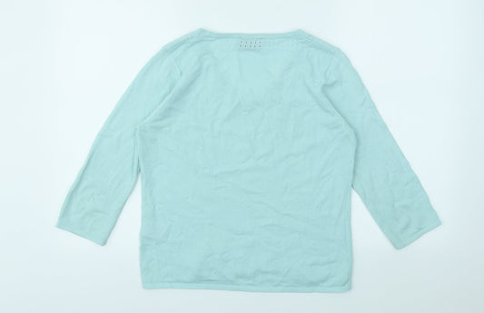 ALEX &CO Womens Blue Basic T-Shirt Size 8