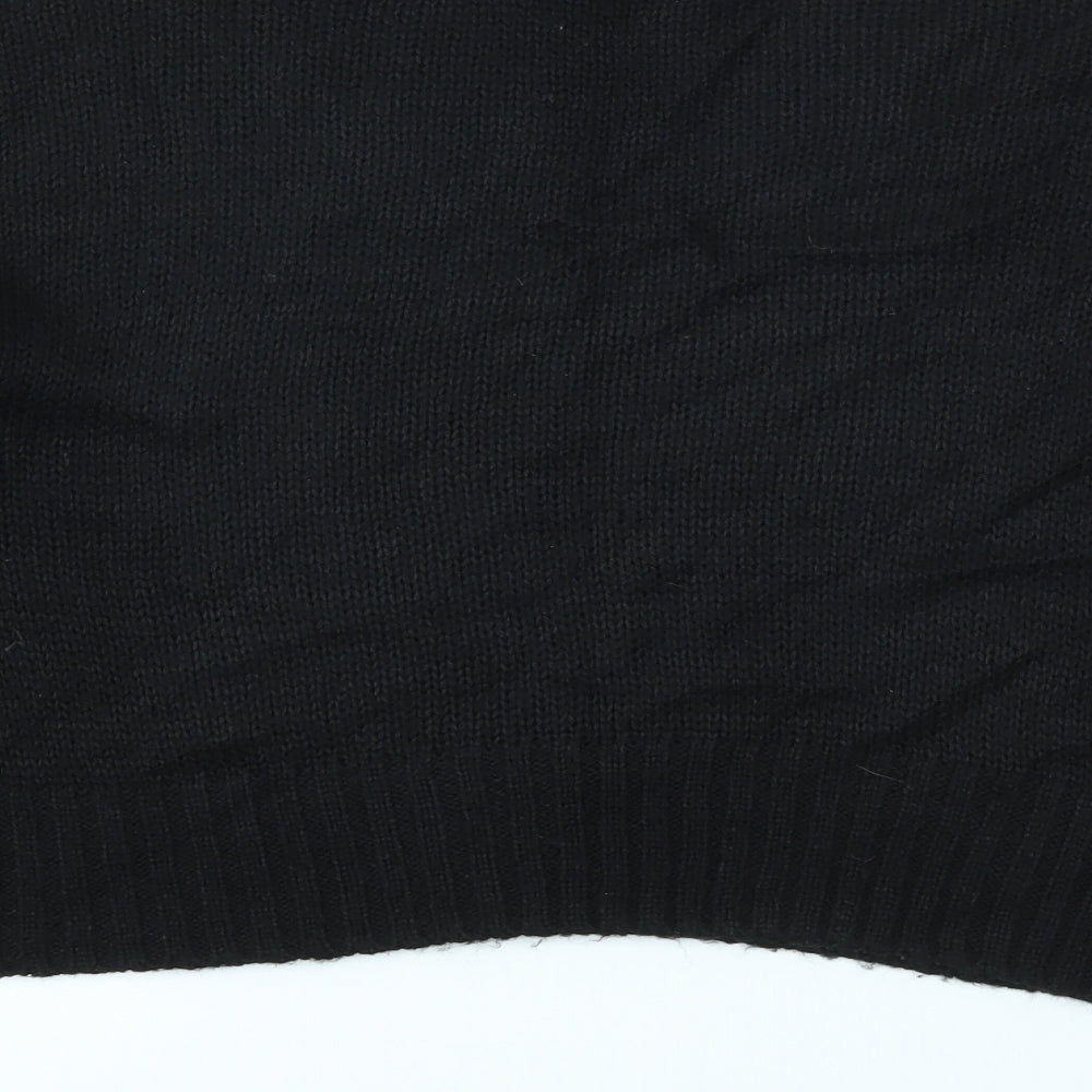 New Look Womens Black Pullover Jumper Size S