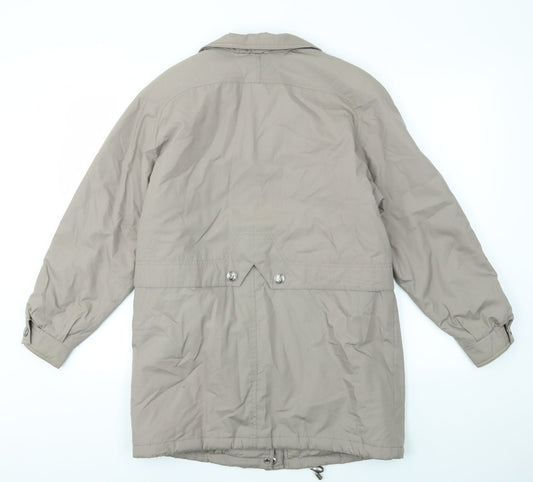 Telemac Womens Grey Jacket Coat Size 8