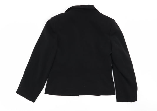 AMARANTO Womens Black Jacket Blazer Size 10