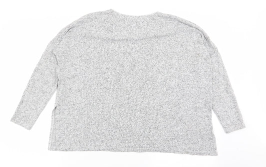 Only Womens Grey Basic T-Shirt Size S