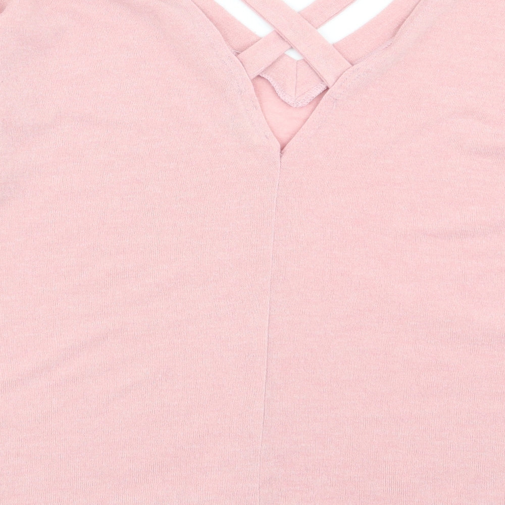 River Island Womens Pink Pullover Jumper Size 10