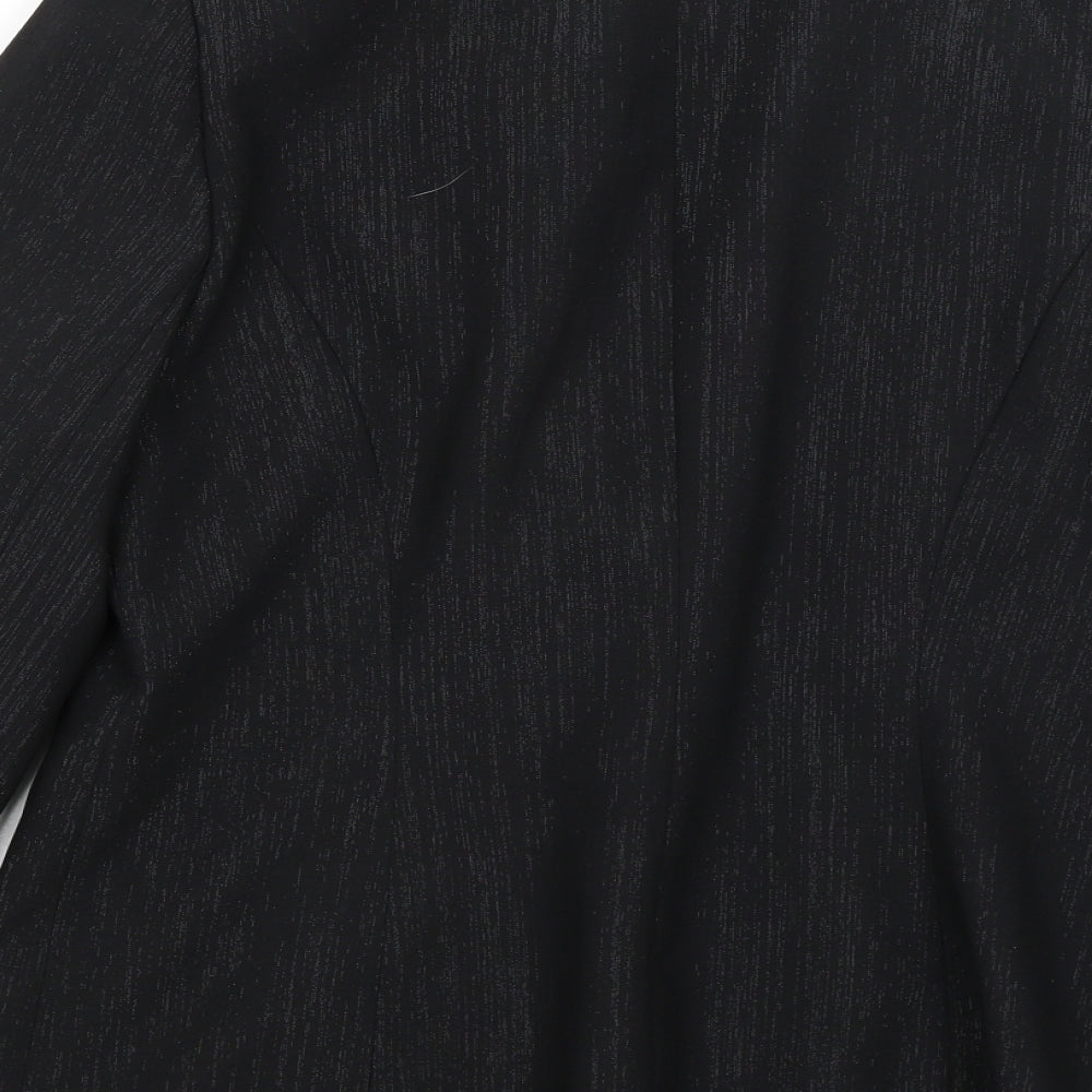 NL Collection Womens Black Jacket Blazer Size 14
