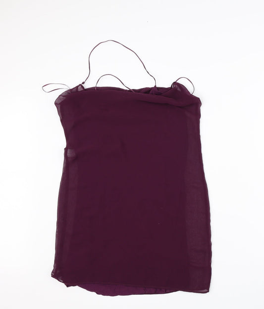 Zara Womens Purple Basic Blouse Size S
