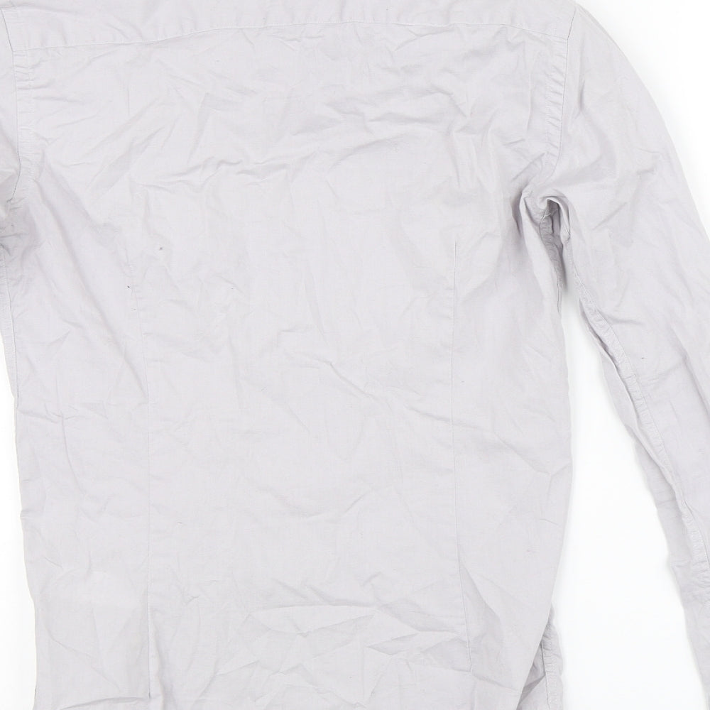 New Look Mens Grey Button-Up Size S