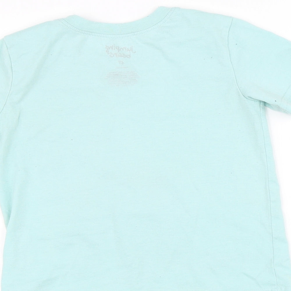 Kohl's Boys Green Basic T-Shirt Size 4 Years