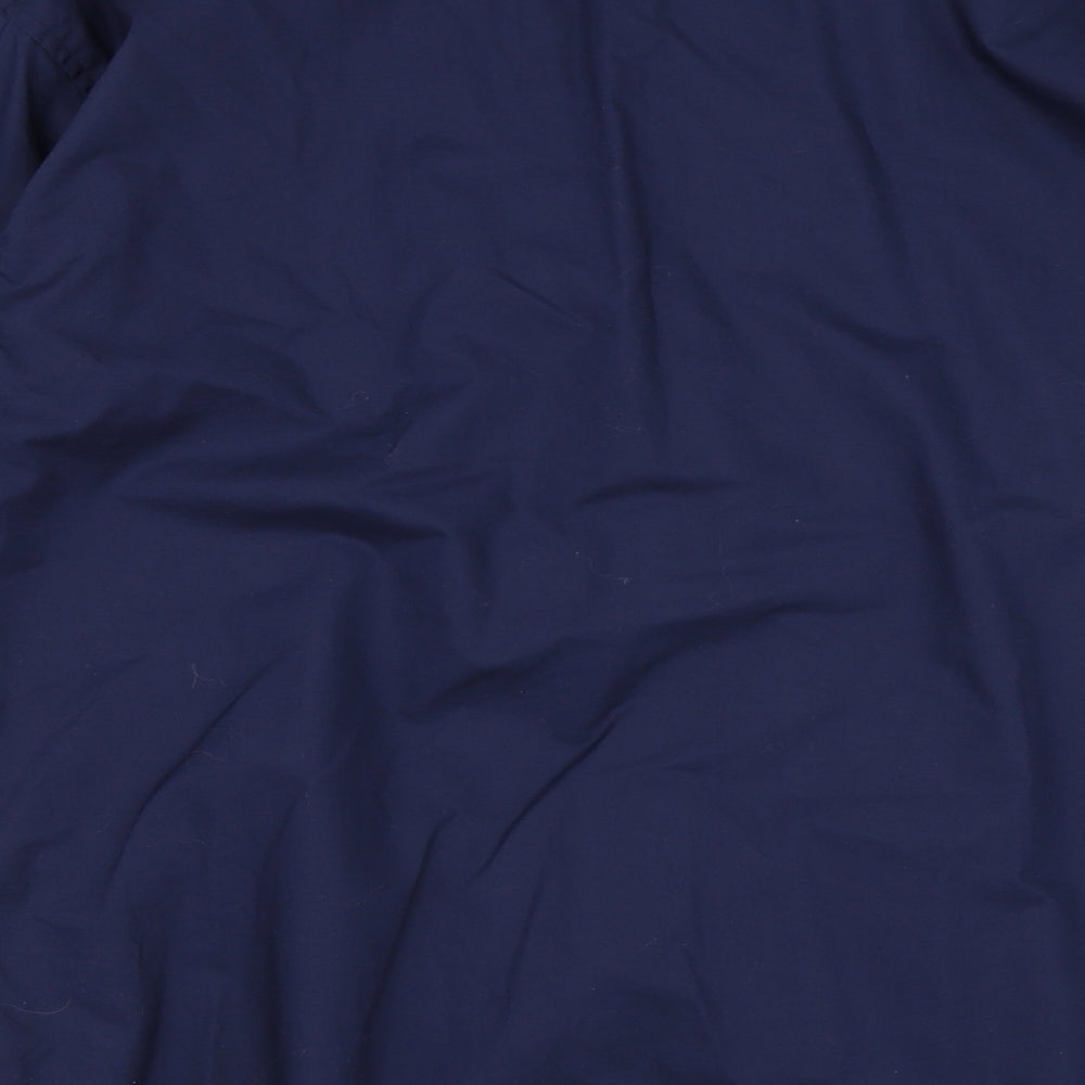 Lyon Becker Mens Blue Button-Up Size 2XL