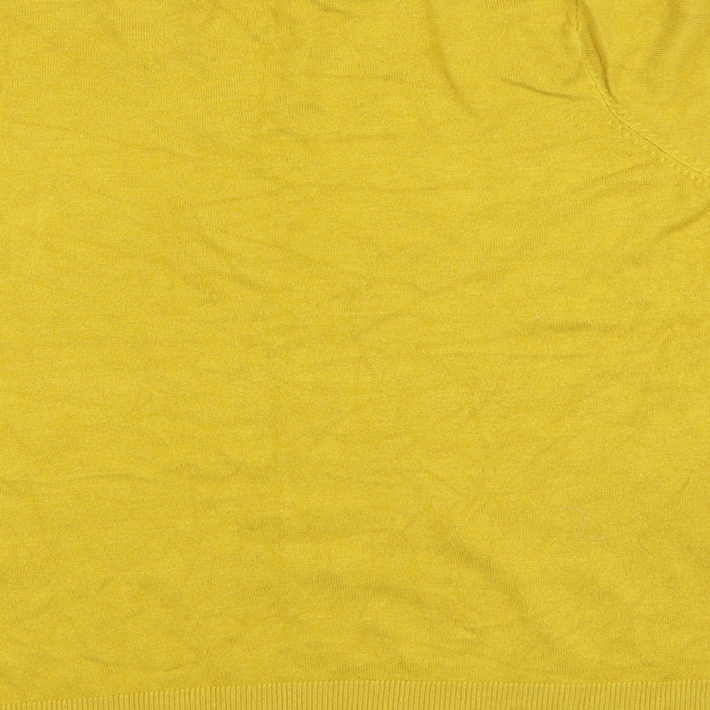 Marks and Spencer Womens Yellow Pullover Jumper Size 16