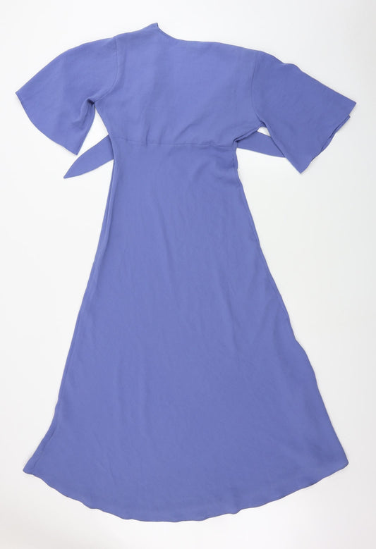 Amaryllis Womens Blue A-Line Size XS