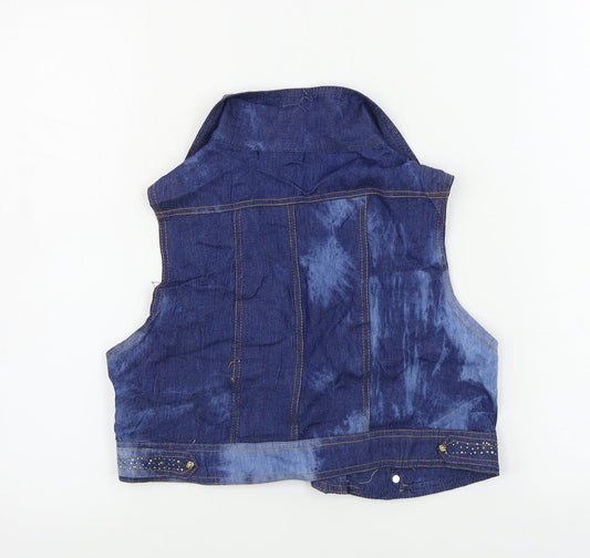plam mode Womens Blue Jacket Coat Size L