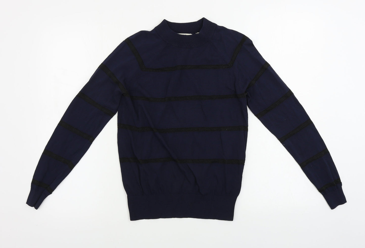 Jack Wills  Womens Blue Striped  Pullover Jumper Size 8