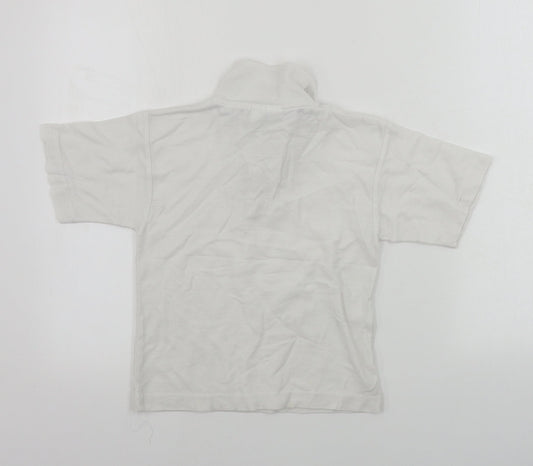 techino Boys White Basic Polo Size 6-7 Years