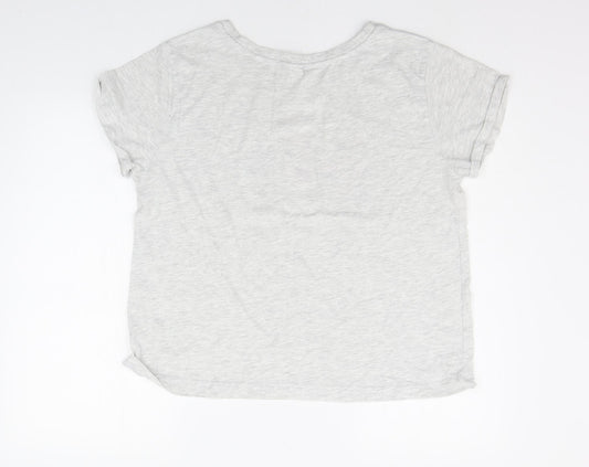 Matalan Womens Grey Geometric Top Pyjama Top Size M - MICKEY MOUSE