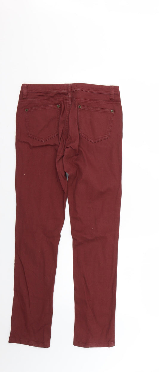 miss denim Womens Red Skinny Jeans Size 8 L27 in