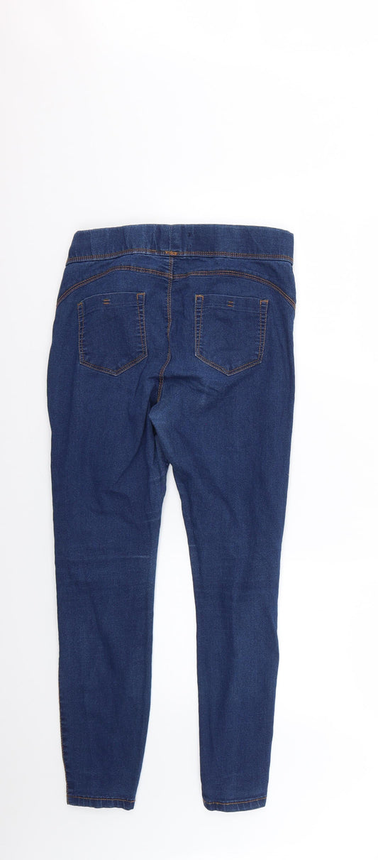 Denim & Co. Womens Blue Skinny Jeans Size 12 L24 in