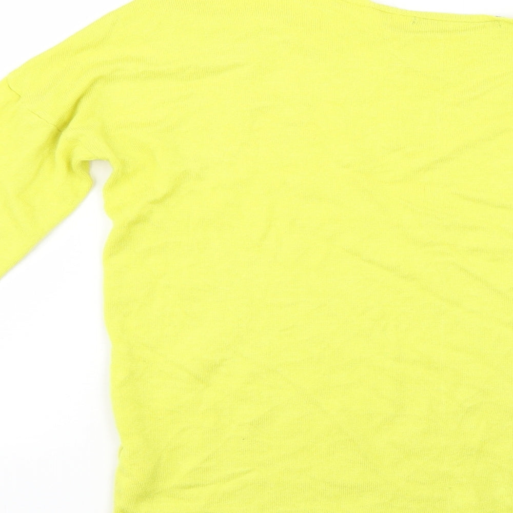 Atmosphere Womens Yellow Pullover Jumper Size 10