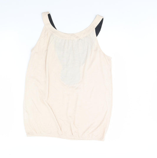 Et vous Womens Beige Basic Tank Size 14