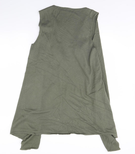 a&d Womens Green Gilet Jacket Size M