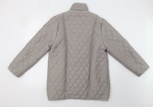 Gabriella Womens Grey Puffer Jacket Coat Size 12