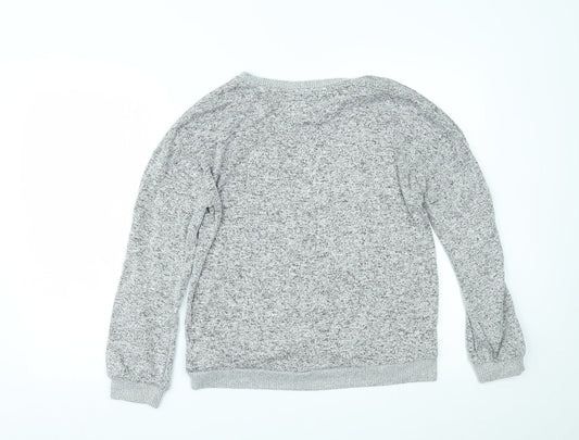 NEXT Womens Grey Solid Top Pyjama Top Size XS