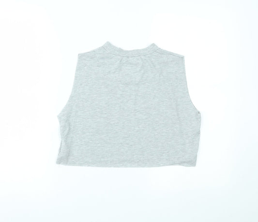 SikSilk Womens Grey Cropped Tank Size XS